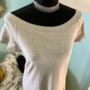 Grey Cotton Casual Dress SZ L